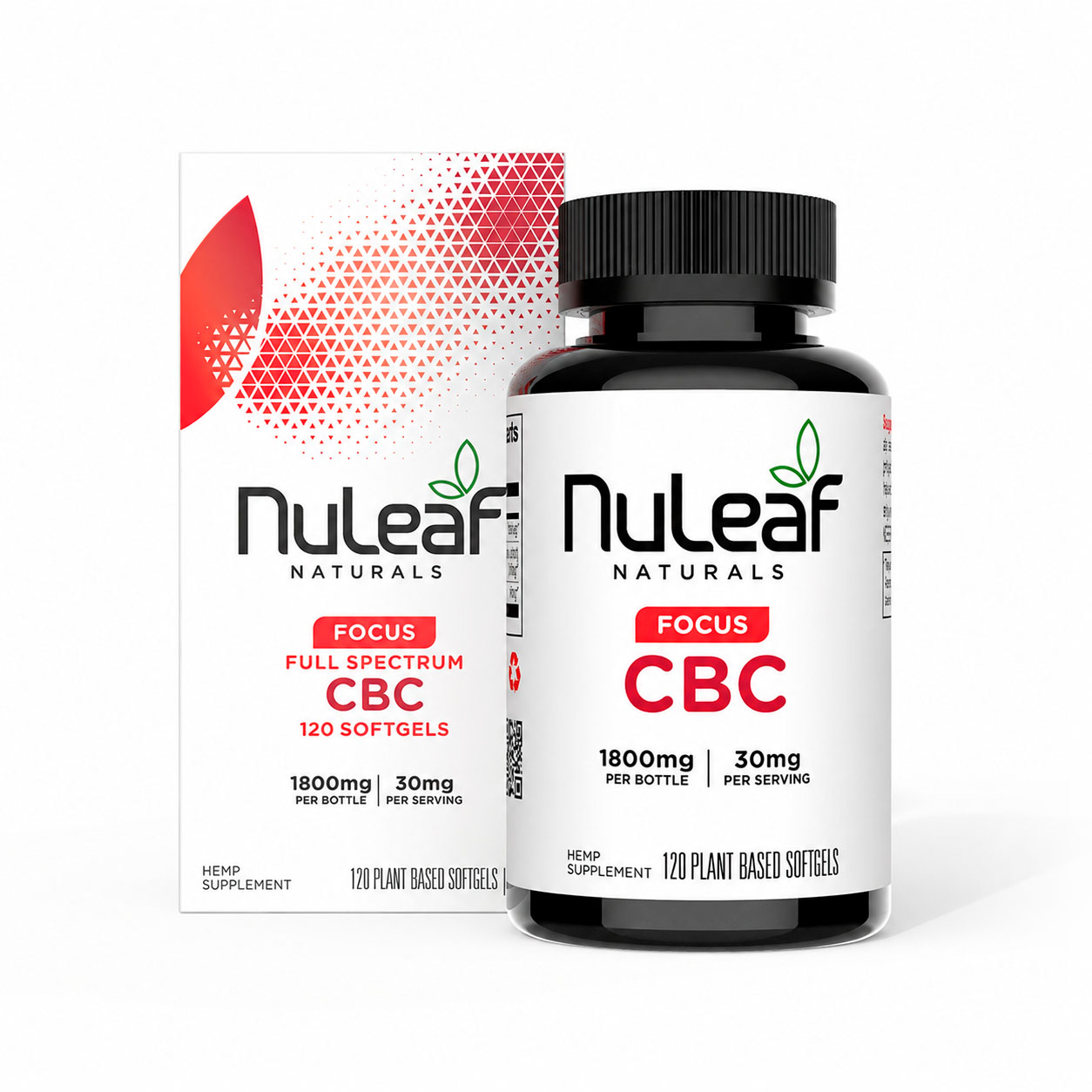 NuLeaf Naturals, CBC Softgels, Full Spectrum, 120ct, 1800mg CBC