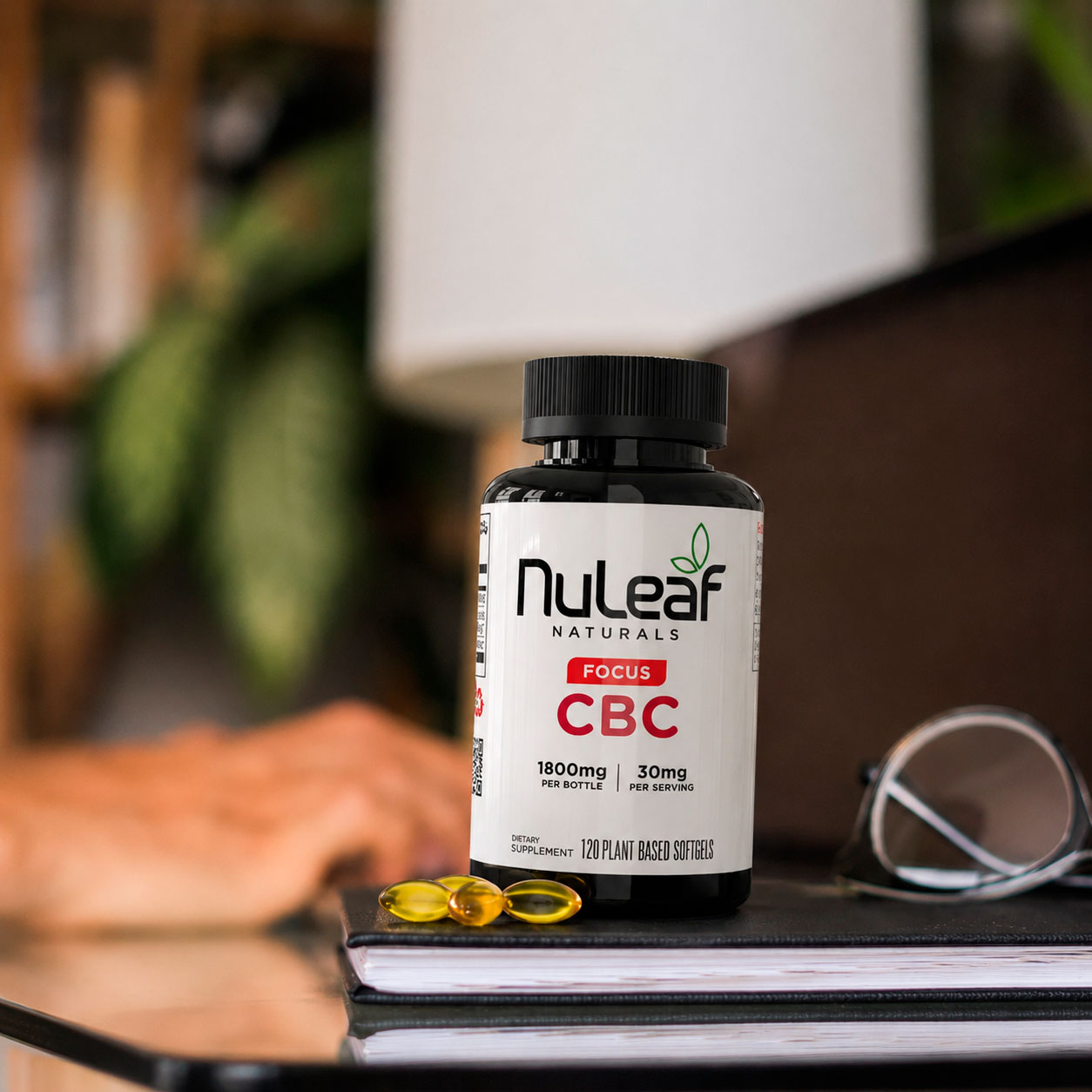 NuLeaf Naturals, CBC Softgels, Full Spectrum, 120ct, 1800mg CBC