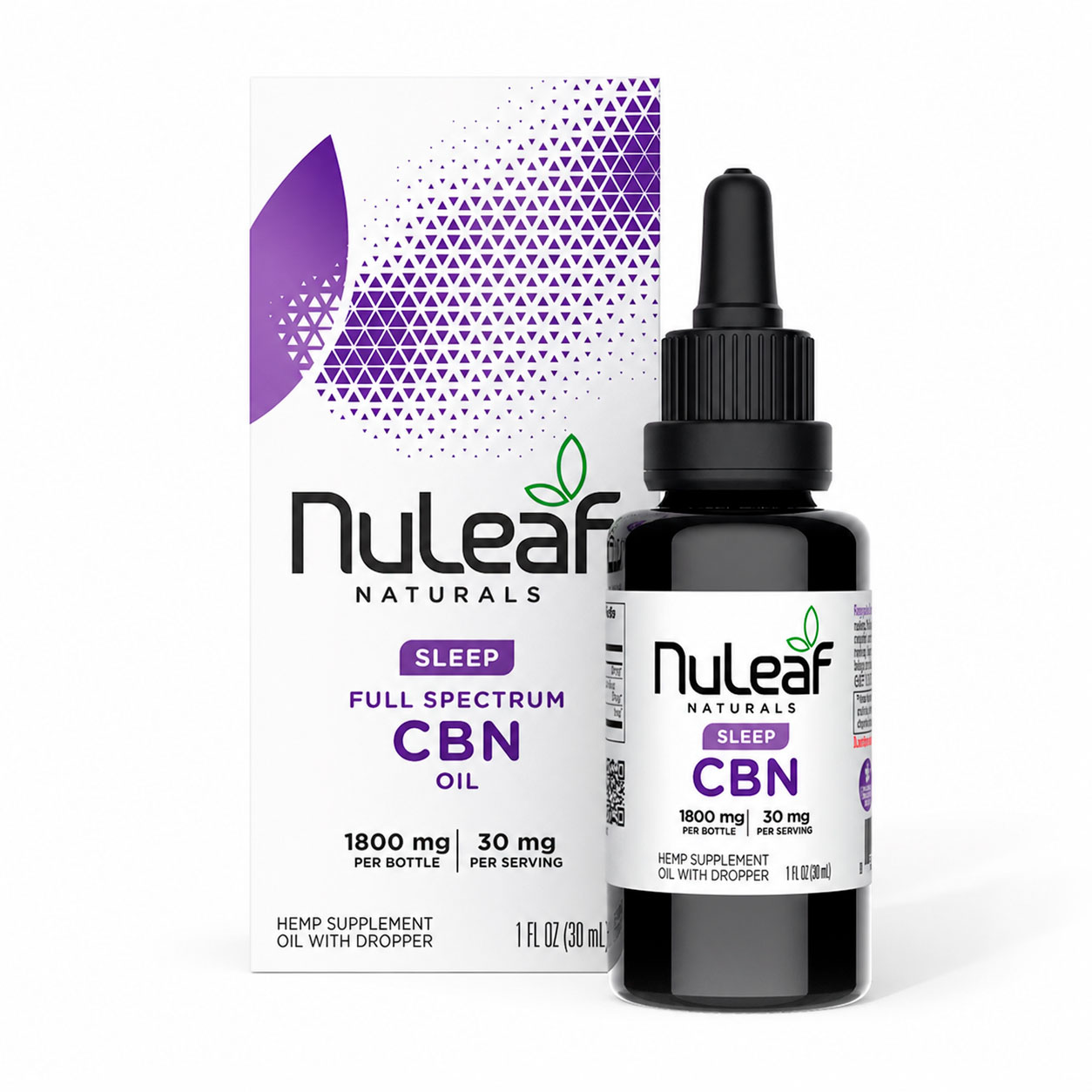 NuLeaf Naturals, CBN Oil, Full Spectrum, 1fl oz, 1800mg CBN