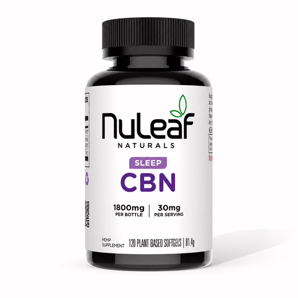 NuLeaf Naturals, CBN Softgels, Full Spectrum, 120ct, 1800mg CBN