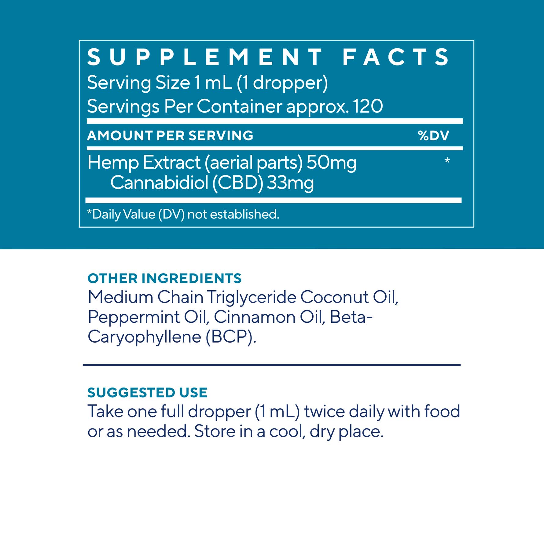Elixinol, Daily Balance CBD Tincture, Full Spectrum, Cinnamint, 4oz, 4000mg CBD 1