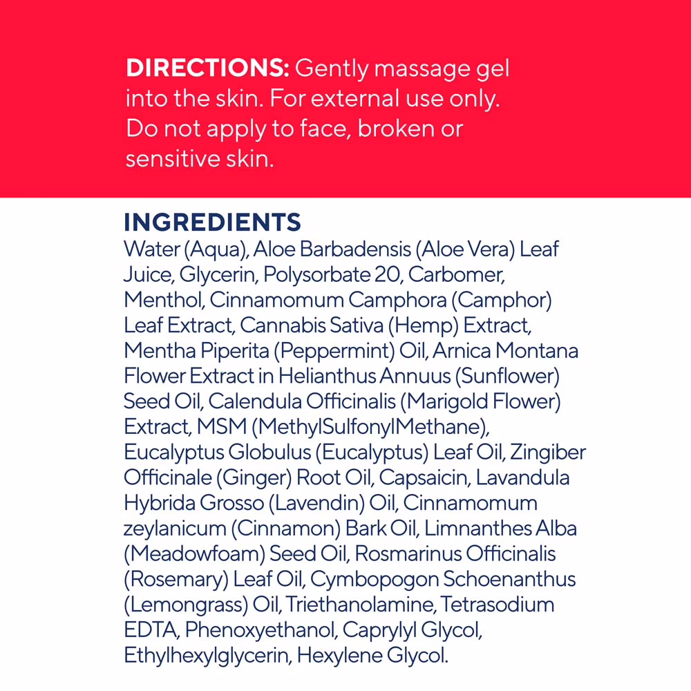 Elixinol, Sports CBD Gel, Broad Spectrum THC-Free, 3.4fl oz, 1000mg CBD