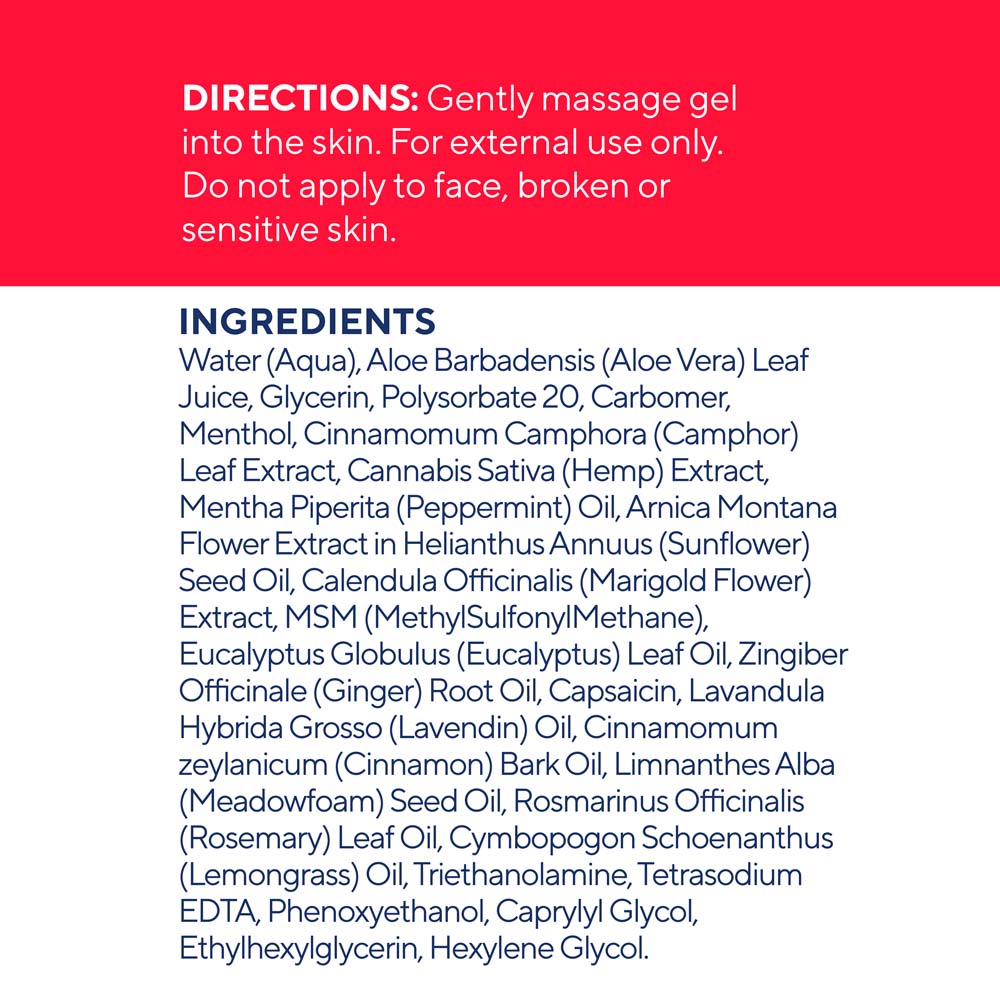 Elixinol, Sports CBD Gel, Broad Spectrum THC-Free, 3.4fl oz, 1000mg CBD