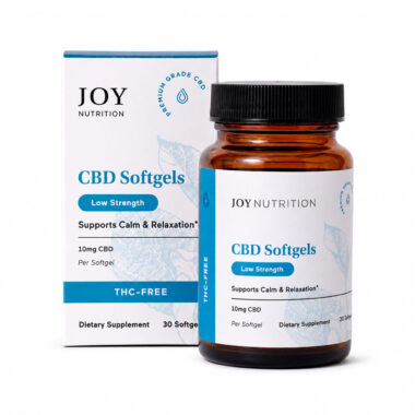 Joy Organics, CBD Softgels, Broad Spectrum THC-Free, 30ct, 300mg CBD