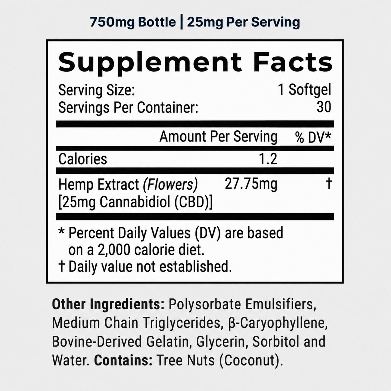 Joy Organics, CBD Softgels, Broad Spectrum THC-Free, 30ct, 750mg CBD