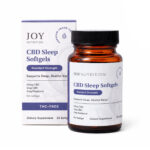 Joy Organics, CBD Softgels with Melatonin + CBN, Broad Spectrum THC-Free, 30ct, 90mg CBN + 750mg CBD