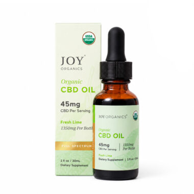 Joy Organics, Fresh Lime Organic CBD Tincture, Full Spectrum, 1fl oz, 1350mg CBD