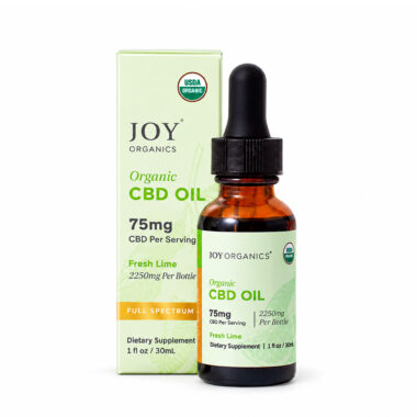 Joy Organics, Fresh Lime Organic CBD Tincture, Full Spectrum, 1fl oz, 2250mg CBD