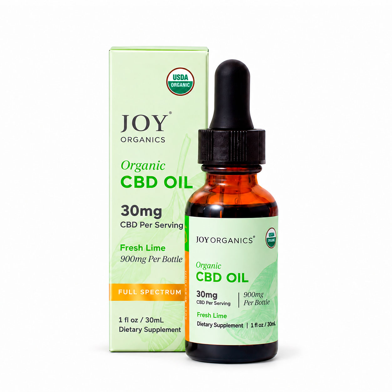 Joy Organics, Fresh Lime Organic CBD Tincture, Full Spectrum, 1fl oz, 900mg CBD Joy Organics, Fresh Lime Organic CBD Tincture, Full Spectrum, 1fl oz, 900mg CBD