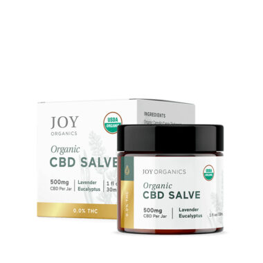 Joy Organics, Organic CBD Salve, Broad Spectrum THC-Free, 1fl oz, 500mg CBD