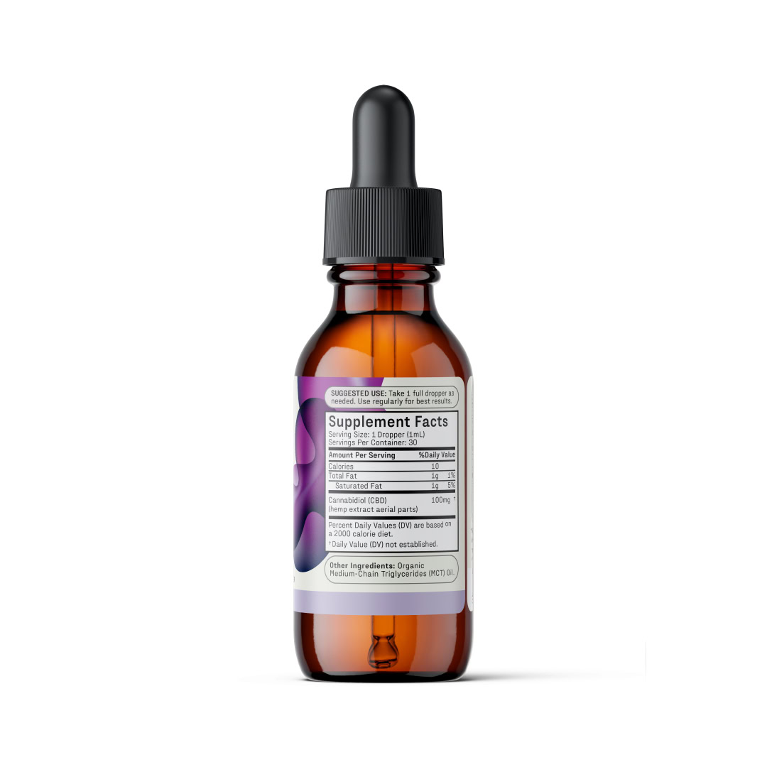 Medterra, Daily Relief CBD Oil, Unflavored, Isolate THC-Free, 1fl oz, 3000mg CBD