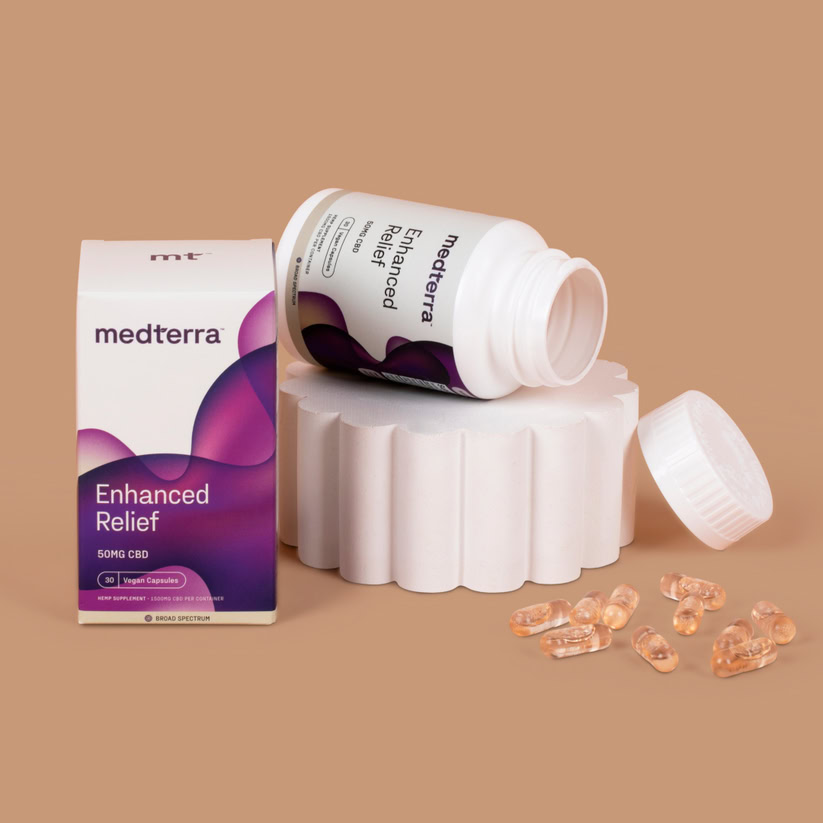 Medterra, Enhanced Relief CBD Capsules, 30ct, 1500mg CBD