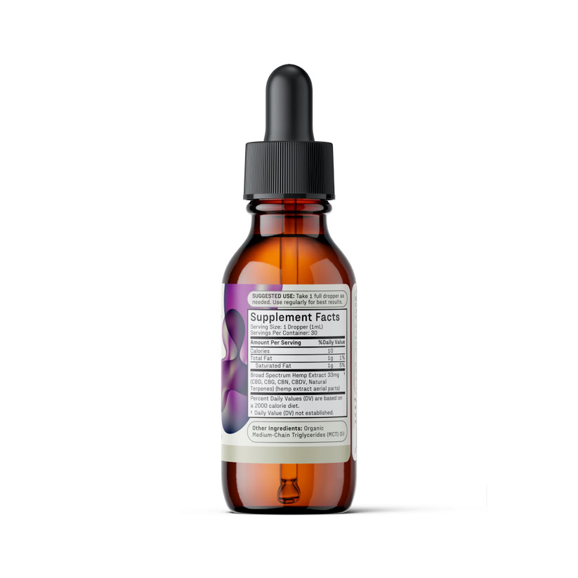 Medterra, Enhanced Relief CBD Oil, Unflavored, Broad Spectrum THC-Free, 1fl oz, 1000mg CBD 3