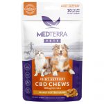 Medterra, Joint Support CBD Chews for Dogs & Cats, Isolate THC-Free, Peanut Butter, 30ct, 300mg CBD