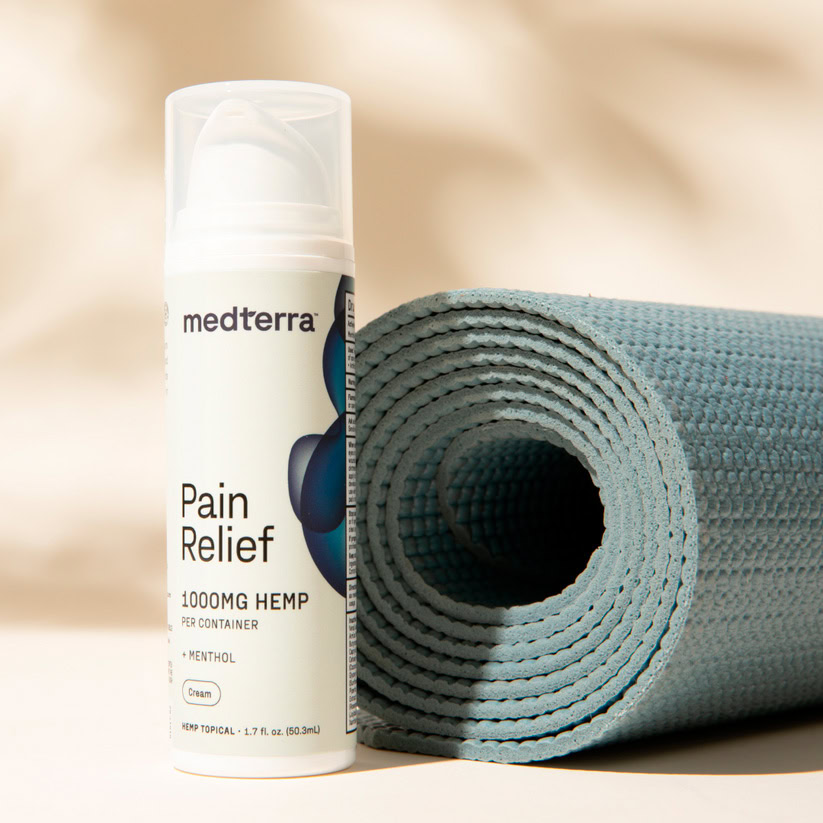 Medterra, Pain Relief CBD Cream, Isolate THC-Free, 1.7fl oz, 1000mg CBD 5