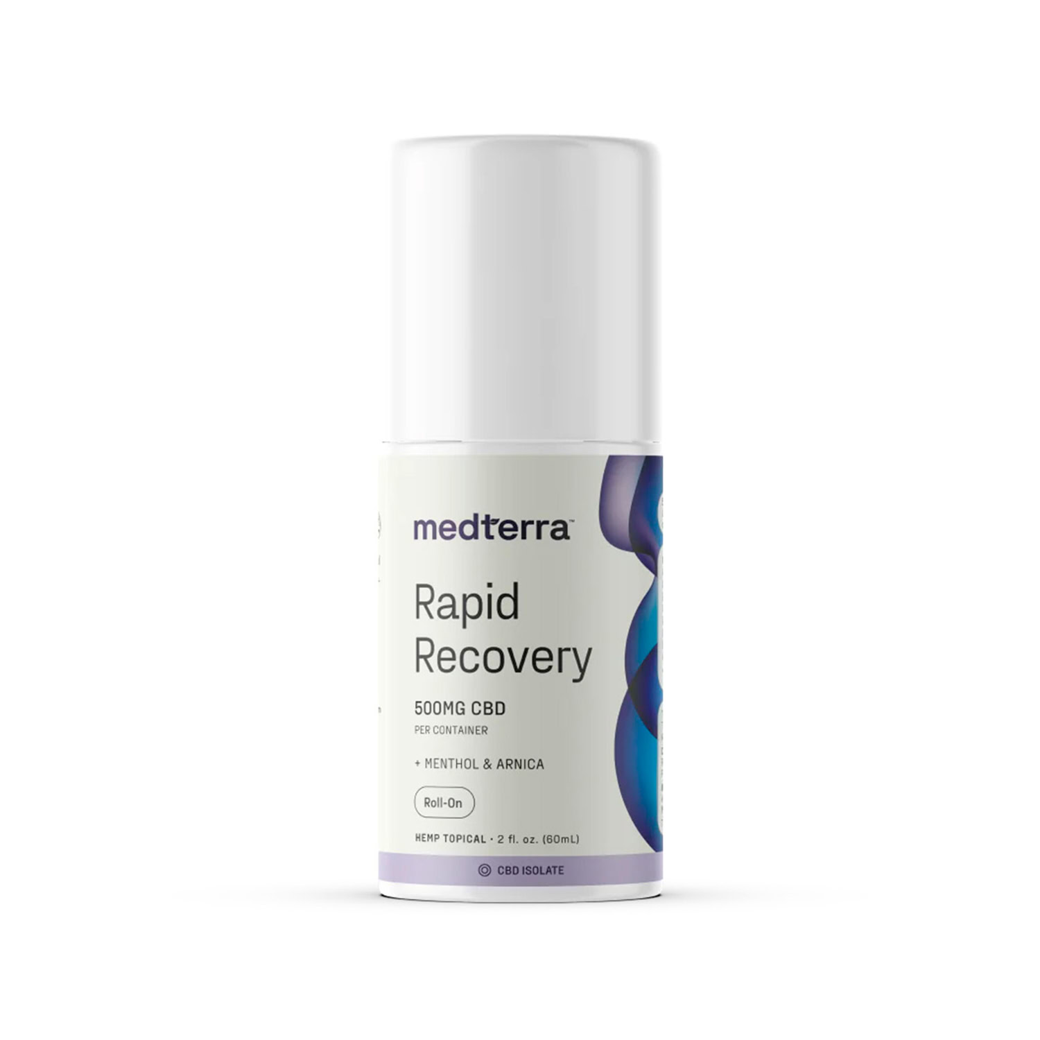 Medterra, Rapid Recovery CBD Roll On, Isolate THC-Free, 2fl oz, 500mg CBD
