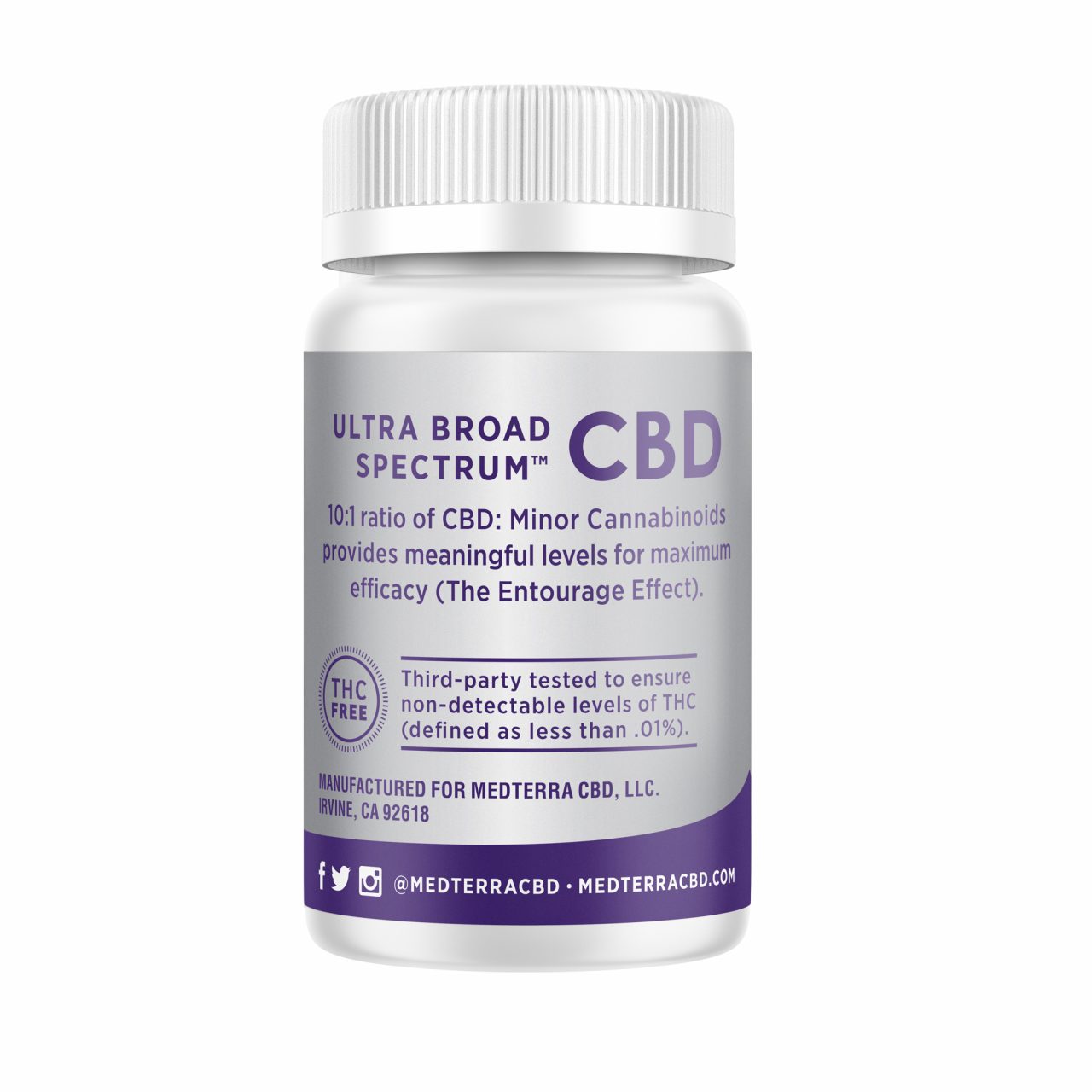 Medterra, Ultra Broad Spectrum Liquid Capsules, 30ct, 1500mg CBD 1