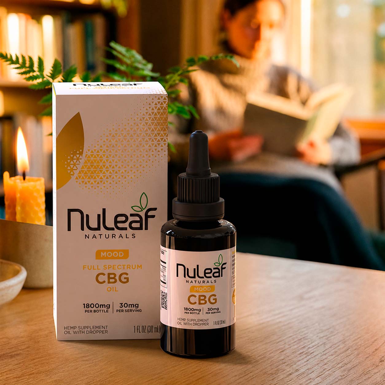 NuLeaf Naturals, CBG Oil, Full Spectrum, 1fl oz, 1800mg CBG