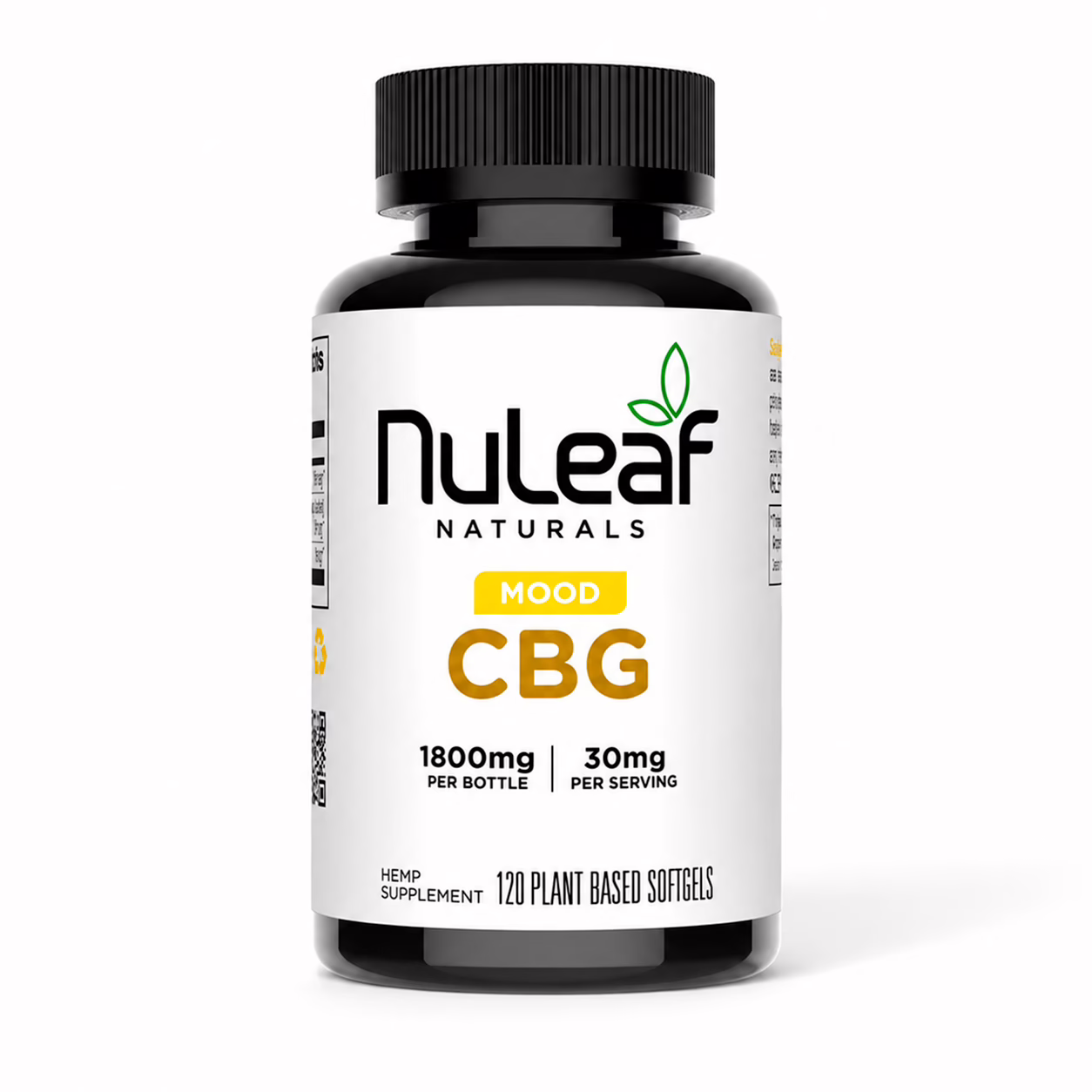 NuLeaf Naturals, CBG Softgels, Full Spectrum, 120ct, 1800mg CBG NuLeaf Naturals, CBG Softgels, Full Spectrum, 120ct, 1800mg CBG