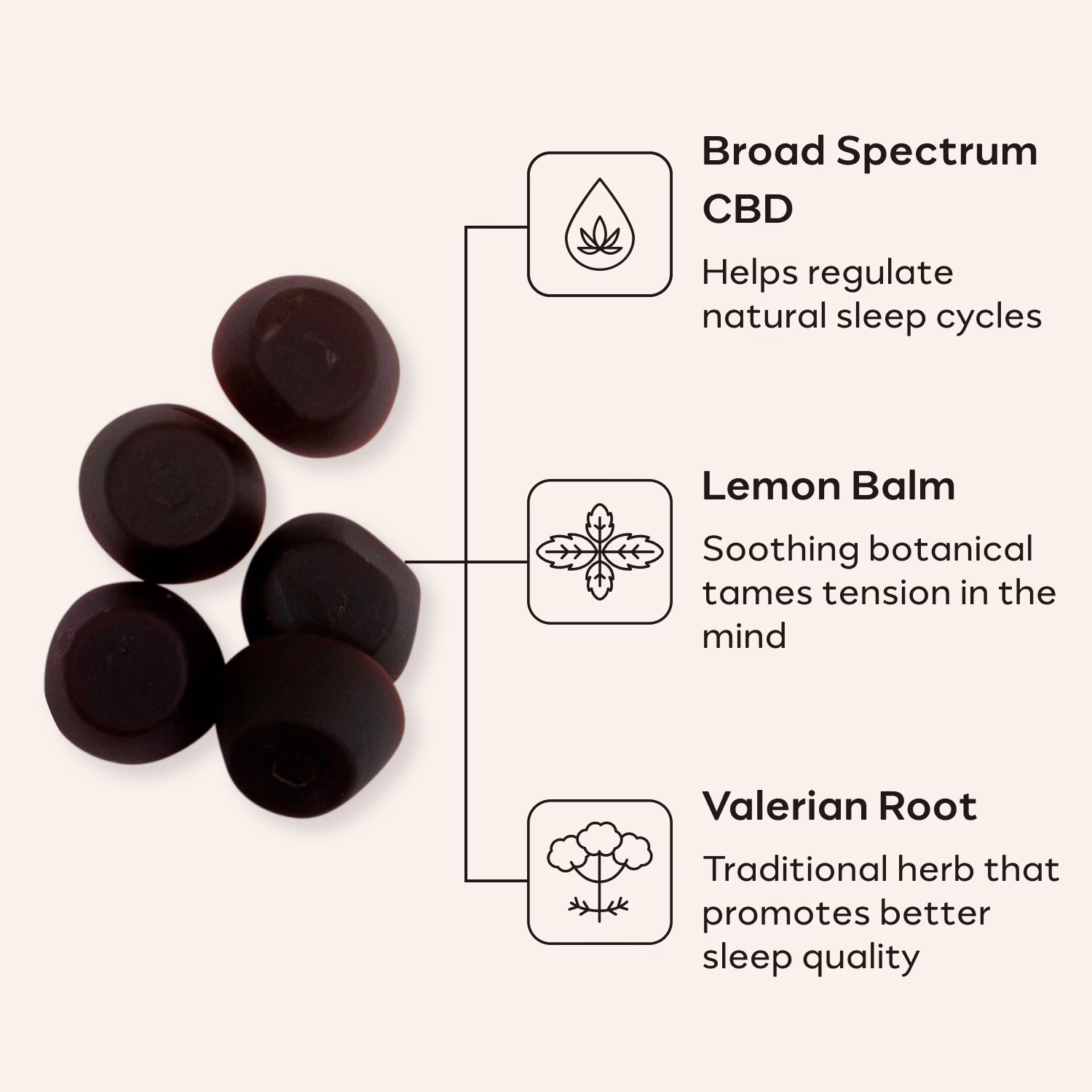 Social CBD, Unwind CBD Gummies, Blackberry Mint, Broad Spectrum THC-Free, 60ct, 750mg CBD