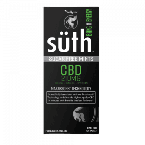 Suth, CBD Sublingual Mints, Bang Energy with Caffeine, 30ct, 900mg CBD
