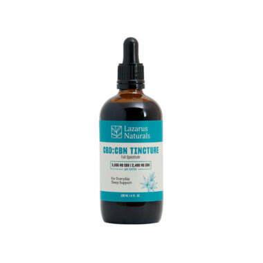 Lazarus Naturals, CBD Sleep Tincture, Full Spectrum, 4fl oz, 2400mg CBN + 3600mg CBD