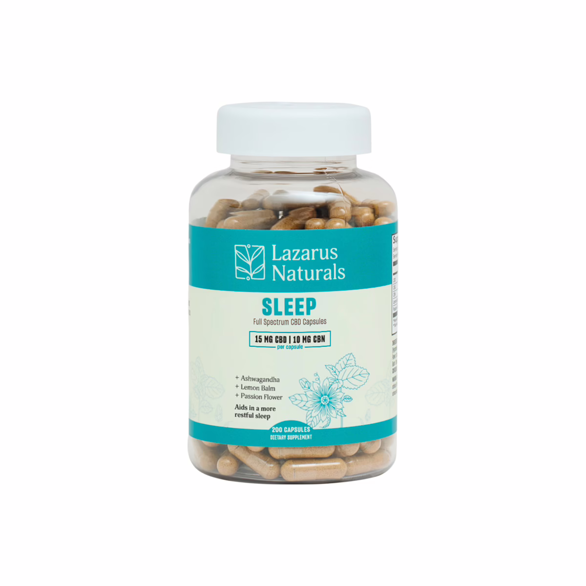 Lazarus Naturals, Sleep CBD Capsules, Full Spectrum, 200ct, 2000mg CBN + 3000mg CBD Lazarus Naturals, Sleep CBD Capsules, Full Spectrum, 200ct, 2000mg CBN + 3000mg CBD