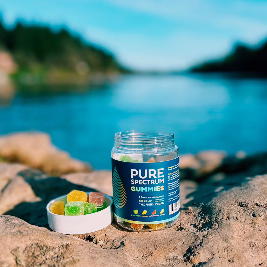 Pure Spectrum, CBD Gummies, Broad Spectrum THC-Free, 60ct, 1500mg CBD