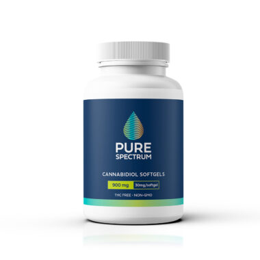 Pure Spectrum, Cannabidiol Softgels, Isolate THC-Free, 30ct, 900mg CBD