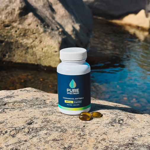 Pure Spectrum, Cannabidiol Softgels, Isolate THC-Free, 30ct, 900mg CBD