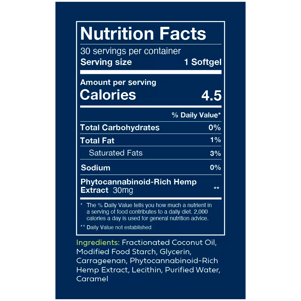 Pure Spectrum, Cannabidiol Softgels, Isolate THC-Free, 30ct, 900mg CBD 2