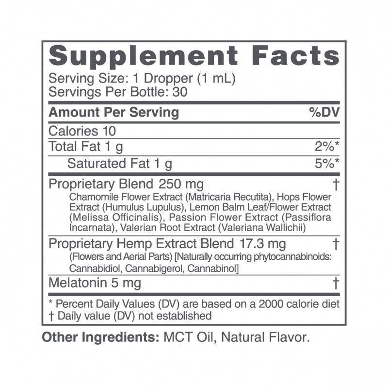 cbdMD, CBD PM Tincture for Sleep, Broad Spectrum THC-Free, Berry, 1oz, 500mg CBD 1