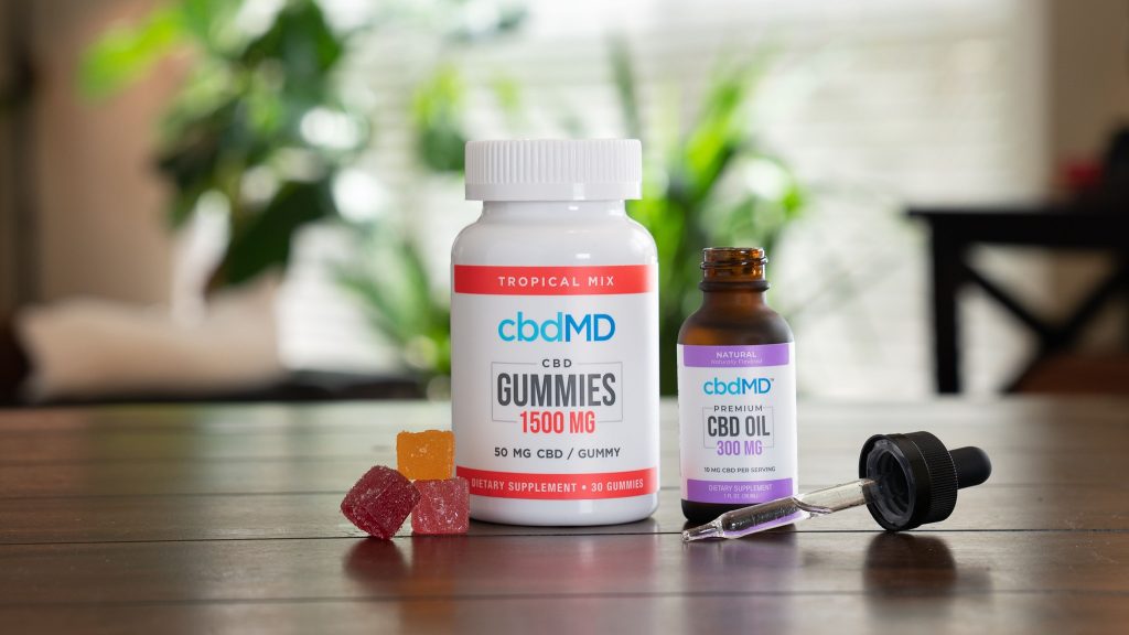 cbdMD CBD Products: CBD tincture and CBD gummies