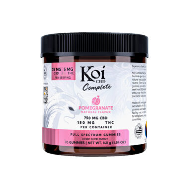 Koi CBD, Complete Full Spectrum CBD Gummies, Pomegranate, 30ct, 750mg CBD