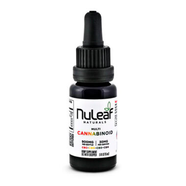 NuLeaf Naturals, Multicannabinoid Oil CBD+CBC+CBG+CBN, Full Spectrum, .5fl oz, 900mg Multi