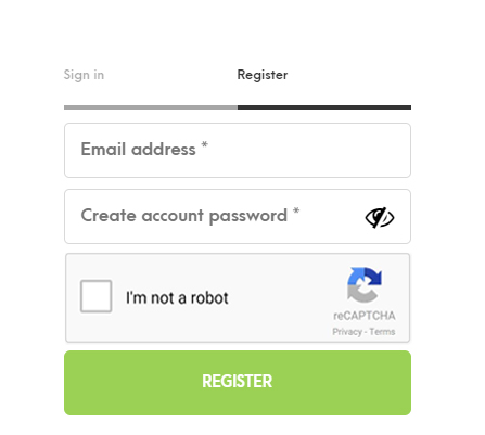 Register for an account