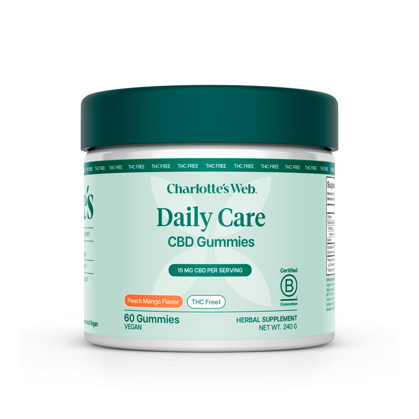 Charlotte's Web, 15mg CBD Gummies THC-Free, Broad Spectrum, Mango Peach, 60ct, 450mg CBD Charlotte's Web, 15mg CBD Gummies THC-Free, Broad Spectrum, Mango Peach, 60ct, 450mg CBD
