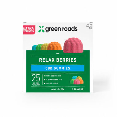 Green Roads, Extra Strength Relax Berries CBD Gummies, Isolate THC-Free, 30ct, 750mg CBD