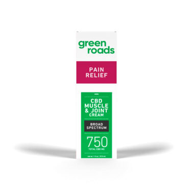 Green Roads, Pain Relief Muscle And Joint CBD Cream, Broad Spectrum THC-Free, 1oz, 750mg CBD