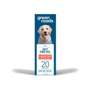 Green Roads, Pet CBD Drops Large Dog, Broad Spectrum THC-Free, 1fl oz, 600mg CBD