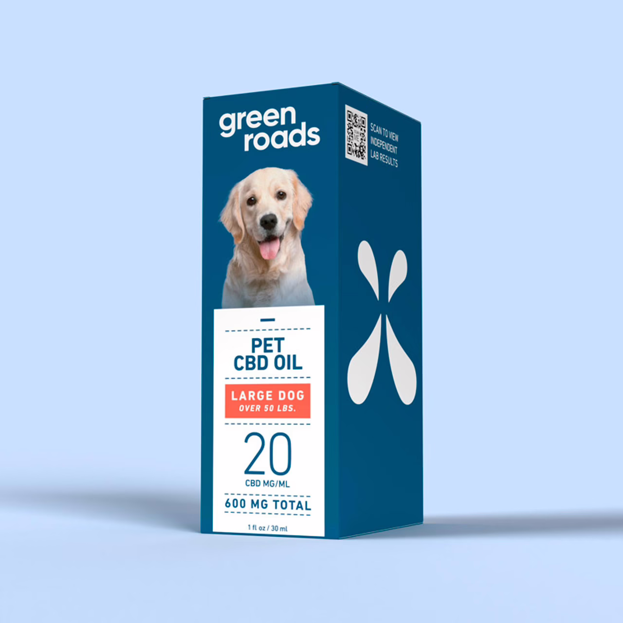 Green Roads, Pet CBD Drops Large Dog, Broad Spectrum THC-Free, 1fl oz, 600mg CBD