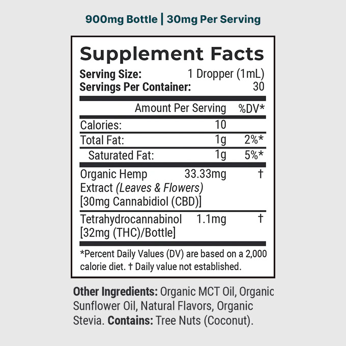 Joy Organics, Tropical Sunrise Organic CBD Tincture, Full Spectrum, 1fl oz, 900mg CBD