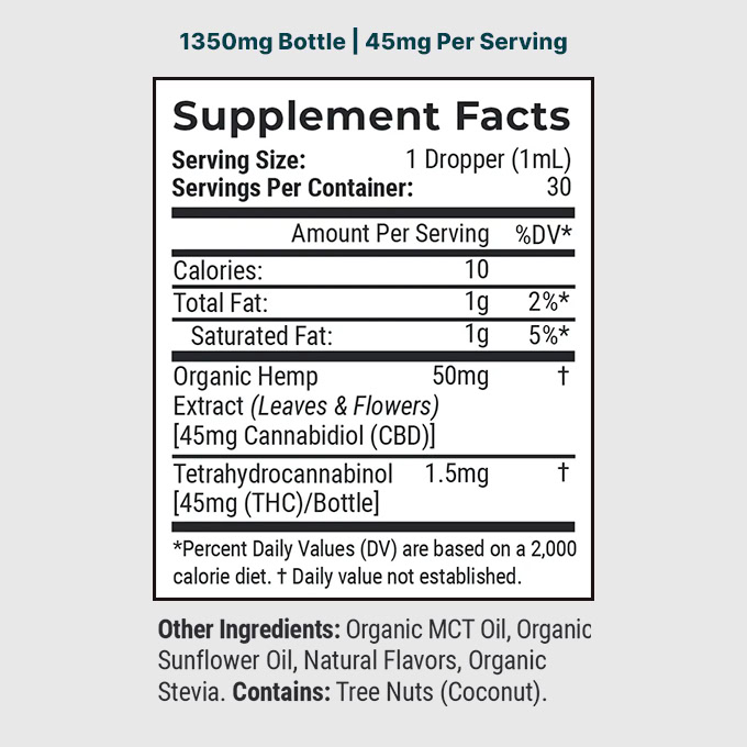 Joy Organics, Tropical Sunrise Organic CBD Tincture, Full Spectrum, 1fl oz, 1350mg CBD