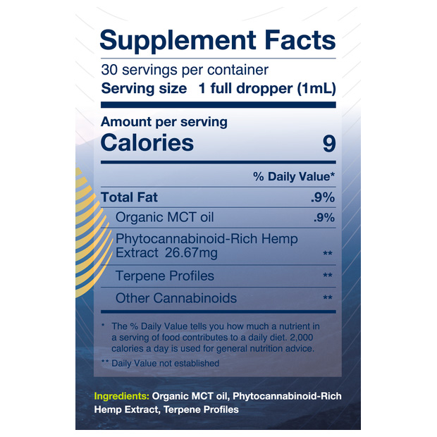 Pure Spectrum, Entourage CBD and CBN Oil, Tranquil, Broad Spectrum THC-Free, 1fl oz, 500mg CBD and 300mg CBN