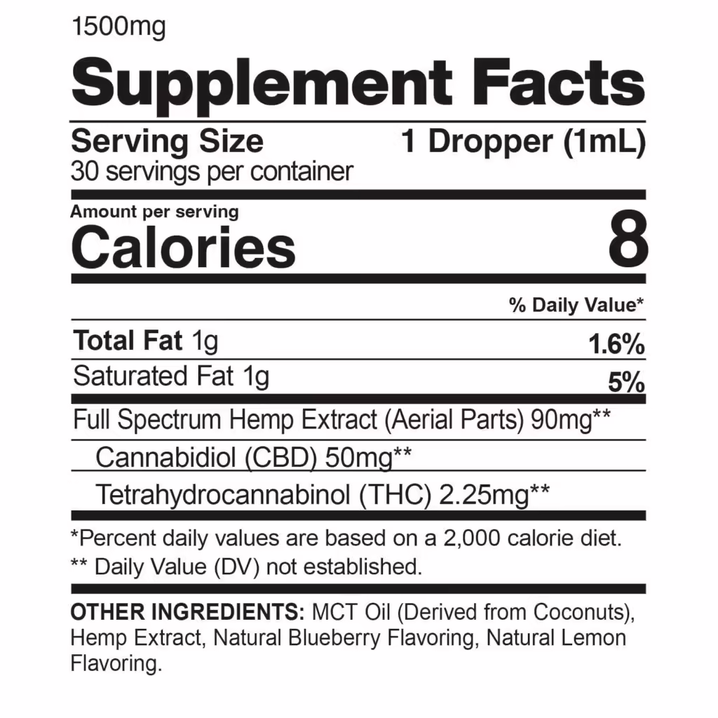 CBDfx, CBD + Delta-9 THC Drops: Ultimate Chill Blend, Full Spectrum, 1fl oz, 67.5mg THC + 1500mg CBD