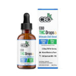 CBDfx, CBD + THC Drops: Ultimate Chill Blend, Full Spectrum, 2fl oz, 135mg THC + 6000mg CBD