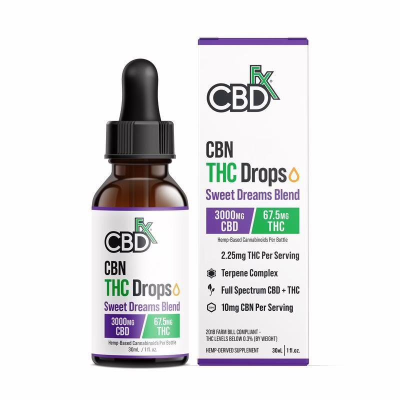 CBDfx-CBN-Delta-9-THC-Drops-Sweet-Dreams-Blend-Full-Spectrum-1oz-67.5mg-THC-300mg-CBN-3000mg-CBD-2 CBDfx, CBN + THC Drops: Sweet Dreams Blend, Full Spectrum, 1fl oz, 67.5mg THC + 300mg CBN + 3000mg CBD