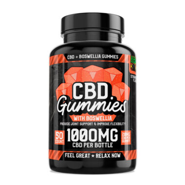 Hemp Bombs, Boswellia CBD Gummies, Full Spectrum, 50ct, 1000mg CBD