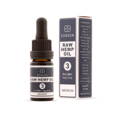 Endoca, Raw CBD + CBDa Oil 3% Medium, Full Spectrum, 1fl oz, 900mg CBD+CBDa