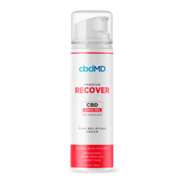 cbdMD, CBD Recover Pump, Broad Spectrum THC-Free, 5fl oz, 3000mg CBD